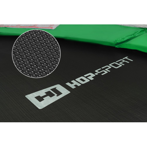 Батут  Hop-Sport 8FT 244 black/green см із зовнішньою сіткою - фото №2